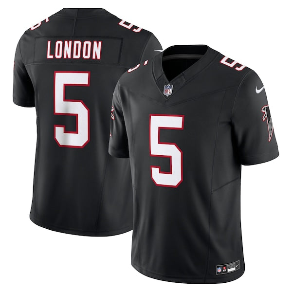 Drake London Atlanta Falcons Nike Vapor F.U.S.E. Limited Jersey - Black/Red - Image 2
