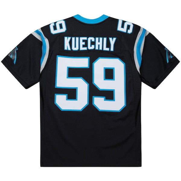 Luke Kuechly Carolina Panthers 2013 Authentic Throwback Retired Player Jersey - Black - Image 3