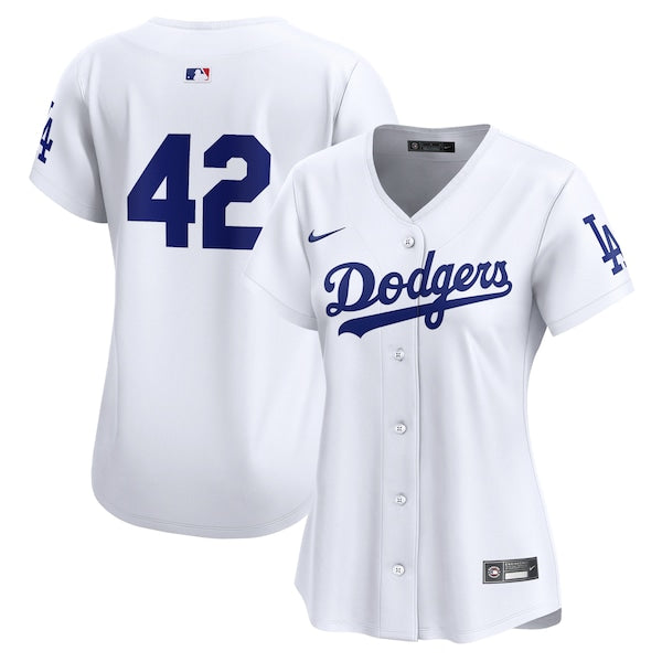 Los Angeles Dodgers Nike Women's 2024 Jackie Robinson Day Home Limited Jersey?ยจC White