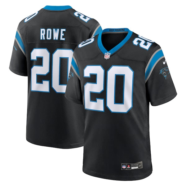 Eric Rowe Carolina Panthers Nike Team Game Jersey - Black/Blue - Image 2
