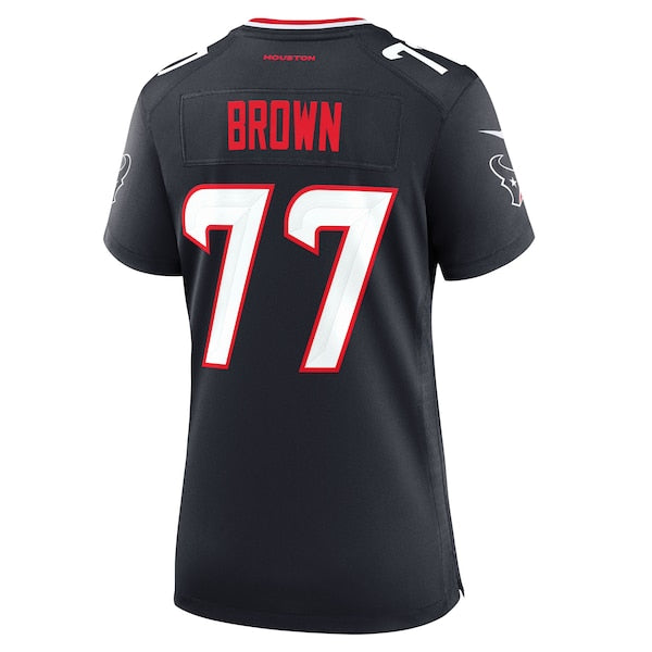 Trenton Brown Houston Texans Nike Women's Team Game Jersey - Navy - Image 4