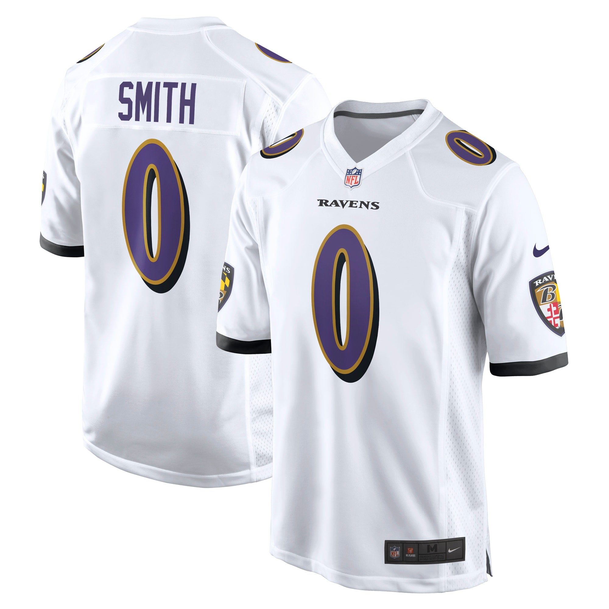 Roquan Smith Baltimore Ravens Nike Team Game Jersey - Black/Purple/White - Image 6
