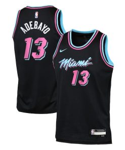 Bam Adebayo Miami Heat Nike Youth 2025/26 City Edition Swingman Jersey - Black