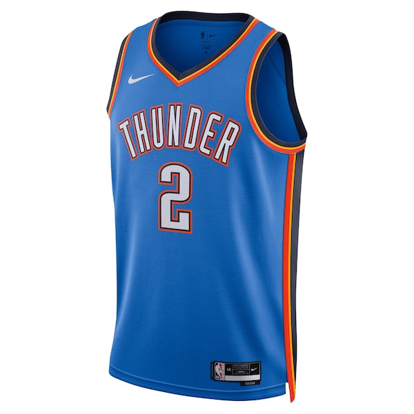 Shai Gilgeous-Alexander Oklahoma City Thunder Nike Unisex Swingman Replica Jersey - Icon Edition - Blue - Image 2