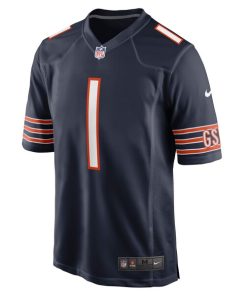 Alternative view of Number 1 Dad Chicago Bears Nike Game Jersey - Navy