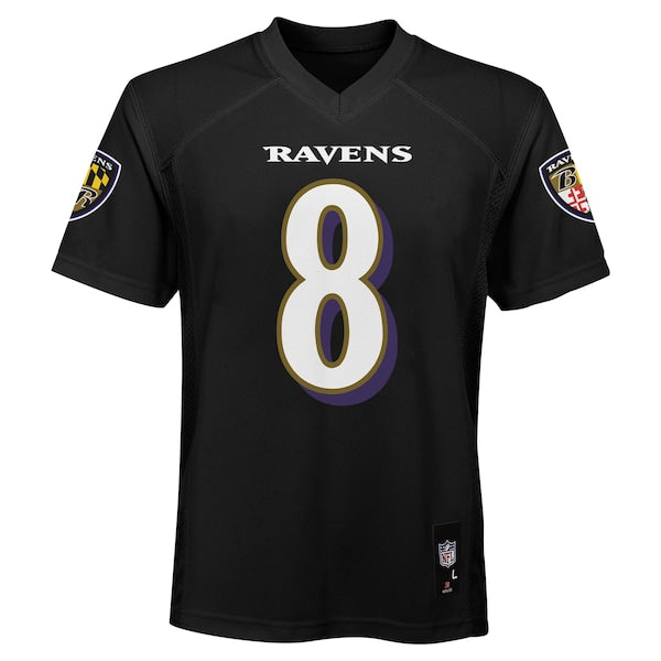 Lamar Jackson Baltimore Ravens Preschool Replica Player Jersey - Black - Image 2