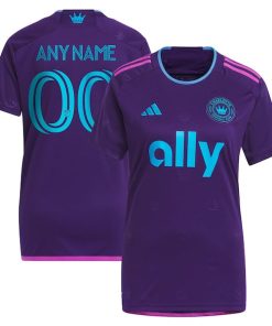 Charlotte FC adidas Women's 2023 Crown Jewel Kit Replica Custom Jersey - Purple