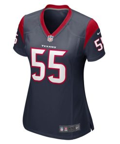 Alternative view of Jerry Hughes Houston Texans Nike Women's Game Player Jersey - Navy