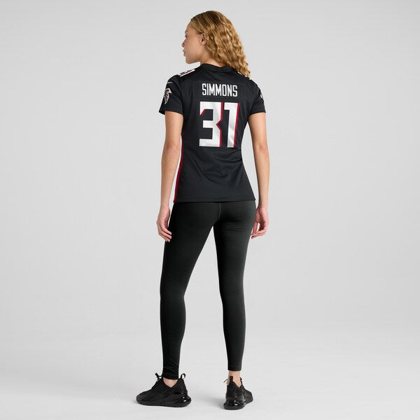 Justin Simmons Atlanta Falcons Nike Women's Game Jersey - Black - Image 5