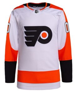 Alternative view of Philadelphia Flyers adidas  Away  Primegreen Authentic Custom Jersey - White