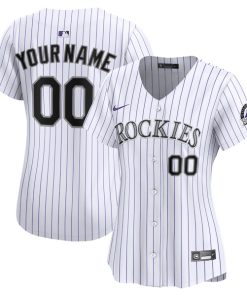 Colorado Rockies Nike Women's Home Limited Custom Jersey - White