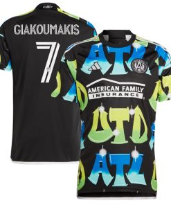 Giorgos Giakoumakis Atlanta United FC adidas 2024 The 404 Replica Player Jersey - Black