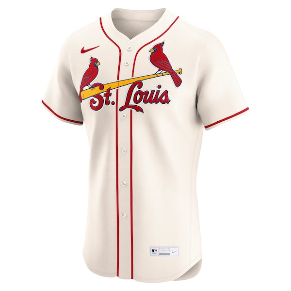 St. Louis Cardinals Nike Alternate Elite Jersey - Cream/White - Image 3
