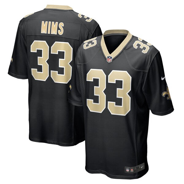Jordan Mims New Orleans Saints Nike Game Jersey - Black - Image 3