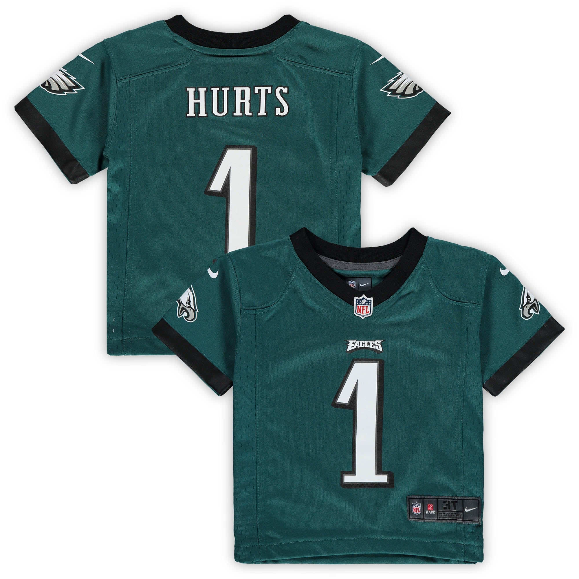Jalen Hurts Philadelphia Eagles Nike Toddler Game Jersey - Kelly Green/Green - Image 5