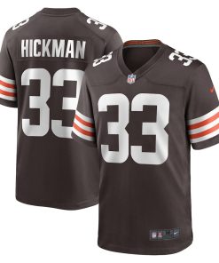 Ronnie Hickman Cleveland Browns Nike Team Game Jersey -  Brown