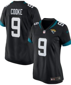 Logan Cooke Jacksonville Jaguars Nike Women's Game Jersey - Black/Teal