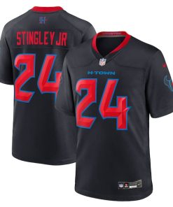 Alternative view of Derek Stingley Jr. Houston Texans Nike 2nd Alternate Game Jersey - Navy