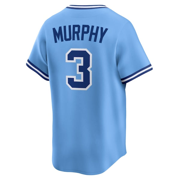 Dale Murphy Atlanta Braves Nike Throwback Cooperstown Collection Limited Jersey - Light Blue - Image 3