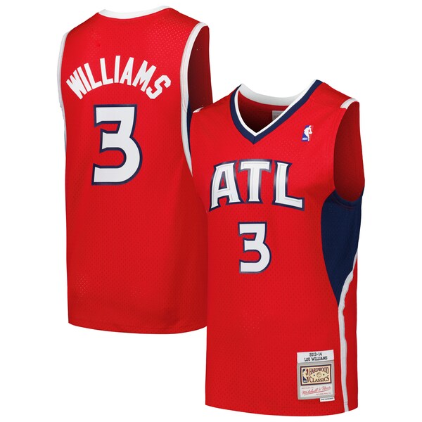 Lou Williams Atlanta Hawks 2001/02 Hardwood Classics Swingman Jersey - Red - Image 2