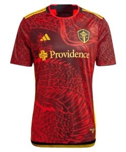 Alternative view of Seattle Sounders FC adidas 2024 The Bruce Lee Kit Replica Jersey?¨C Red