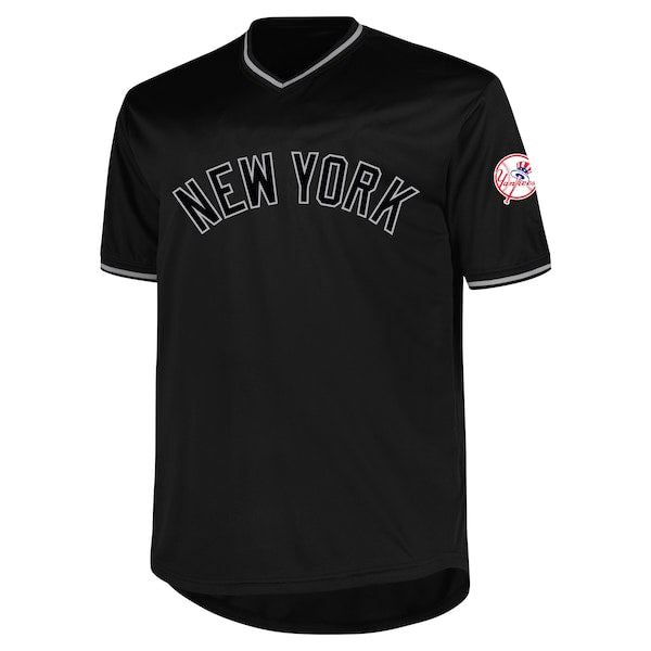 New York Yankees Profile Big & Tall Pop Fashion Jersey - Black - Image 2