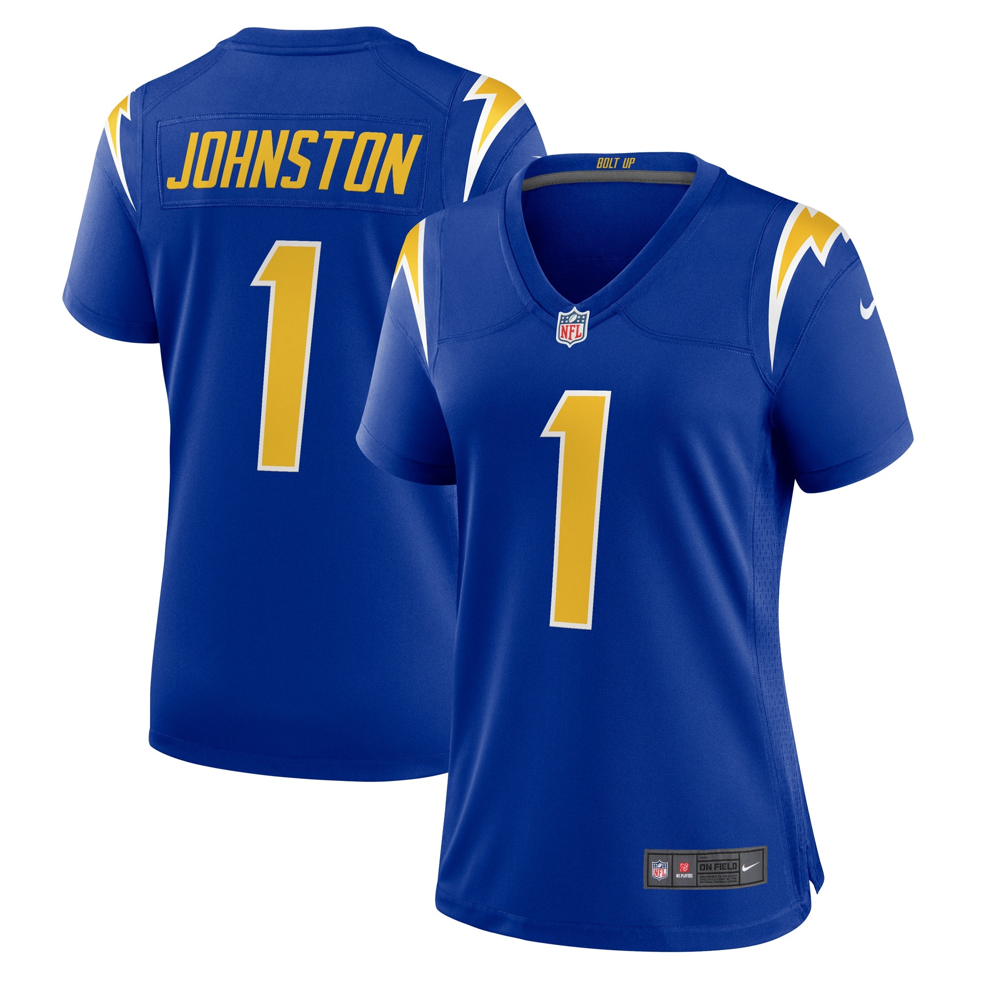 Quentin Johnston Los Angeles Chargers Nike Women's Alternate Game Jersey - Navy/Royal - Image 8