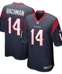 Alex Bachman Houston Texans Nike Team Game Jersey - Navy