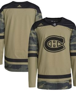 Montreal Canadiens adidas Logo Military Appreciation Team Authentic Practice Jersey - Camo