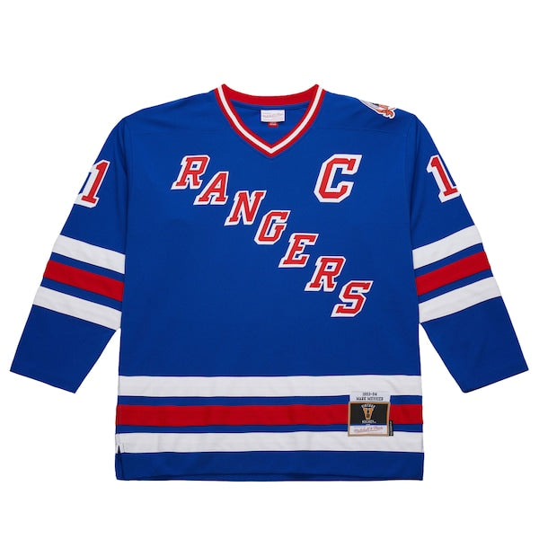 Mark Messier New York Rangers 1993-94 Power Play Jersey - Royal/White - Image 3