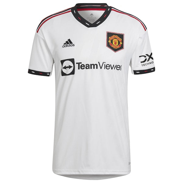 Bruno Fernandes Manchester United adidas 2022/23 Away Replica Player Jersey - White - Image 2