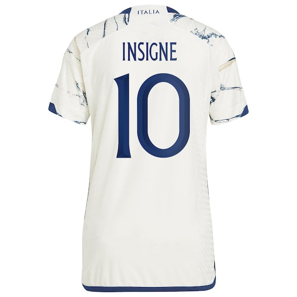 Lorenzo Insigne Italy National Team adidas 2023 Away Authentic Player Jersey - White - Image 3