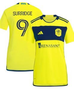 Sam Surridge Nashville SC adidas Women's 2024 The 615 Kit Replica Player Jersey - Yellow