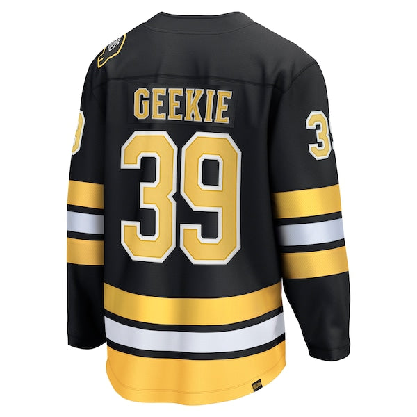 Morgan Geekie Boston Bruins Home Breakaway Player Jersey - Black - Image 3