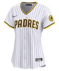 Alternative view of San Diego Padres Nike Women's Home Limited Custom Jersey - White