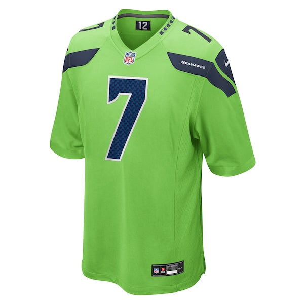Geno Smith Seattle Seahawks Nike Game Jersey - Neon Green - Image 2