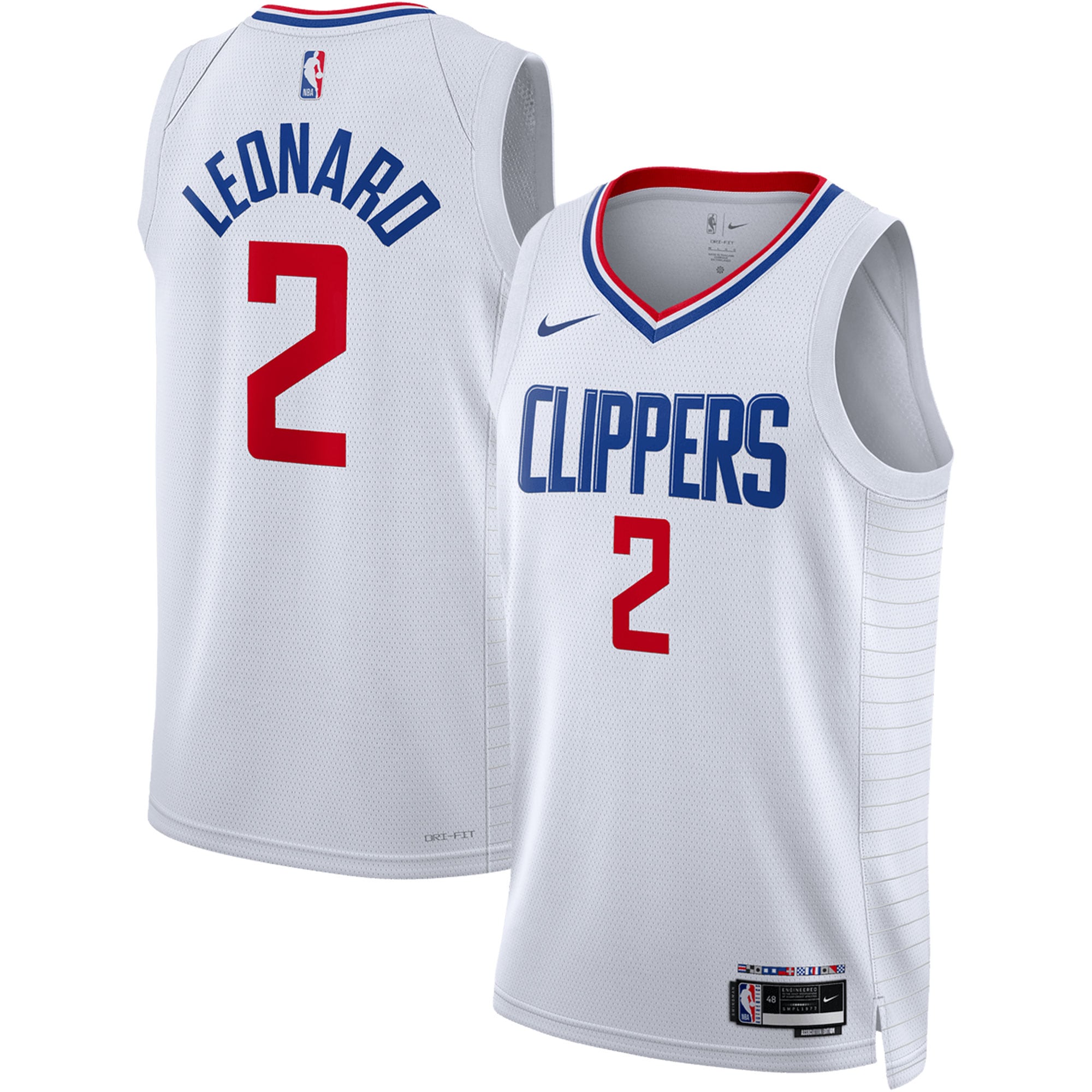 Kawhi Leonard LA Clippers Nike Unisex Swingman Jersey - Icon Edition - Royal/White - Image 6