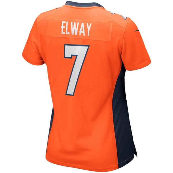 John Elway Denver Broncos Nike Women's Game Retired Player Jersey - Orange/Navy - Image 4