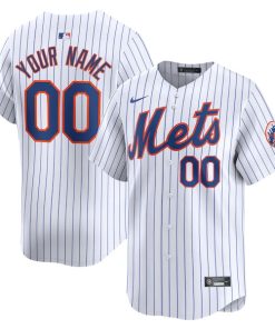 New York Mets Nike Youth Home Limited Custom Jersey - White