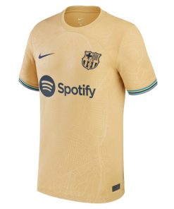 Alternative view of Pedri Barcelona Nike Youth 2022/23 Away Replica Player Jersey - Gold