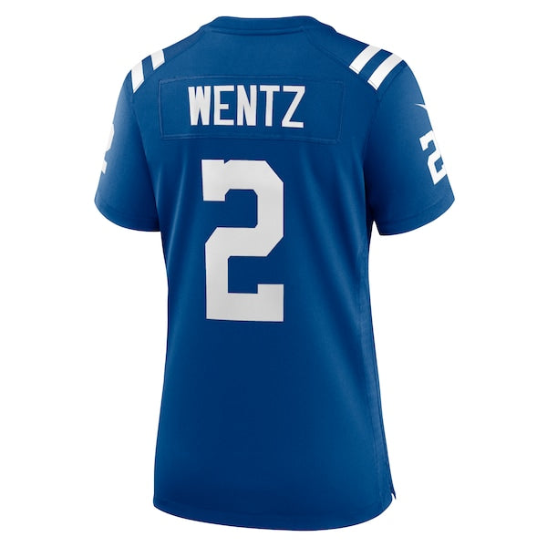 Carson Wentz Indianapolis Colts Nike Women's Game Jersey - Royal/White - Image 4