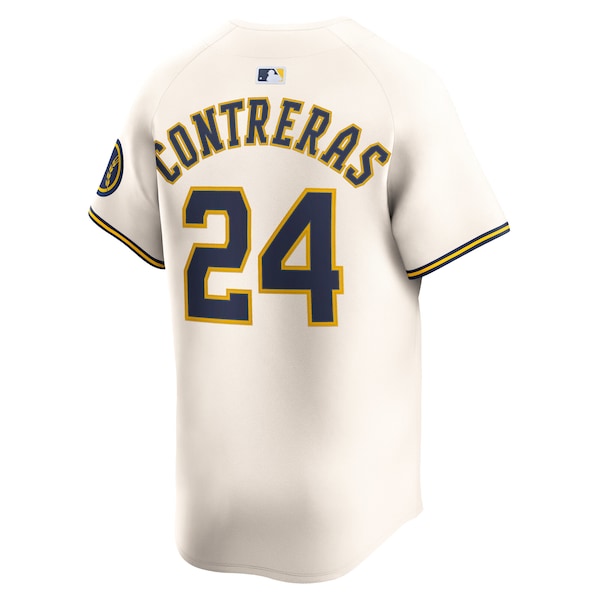 William Contreras Milwaukee Brewers Nike Alternate Limited Player Jersey - Cream - Image 3