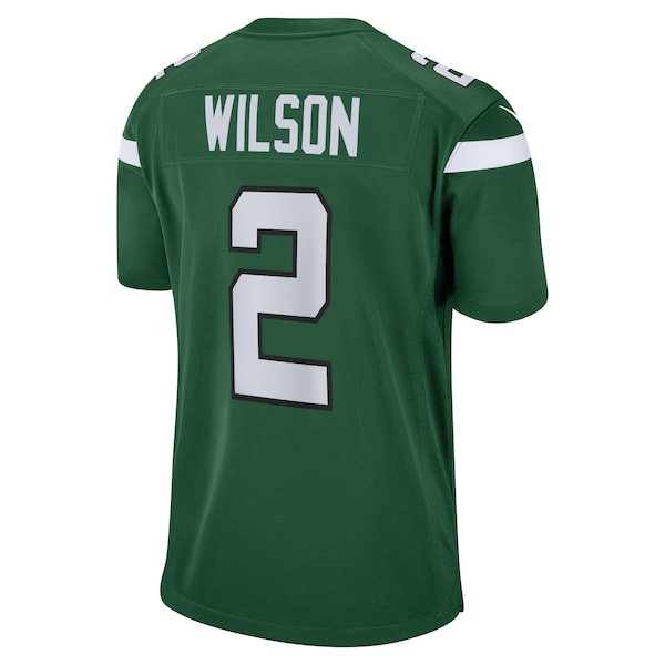 Zach Wilson New York Jets Nike Game Jersey - Gotham Green/Black/White - Image 7