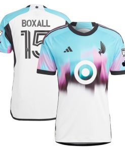 Michael Boxall Minnesota United FC adidas 2024 The Northern Lights Kit Authentic Jersey - White