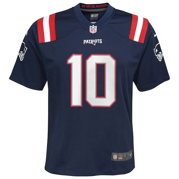 Drake Maye New England Patriots Nike Youth 2024 NFL Draft First Round Pick Player Game Jersey - Navy - Image 2