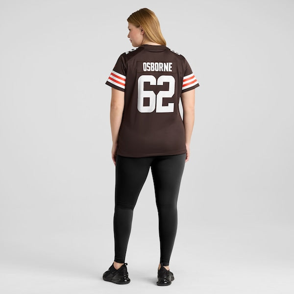 Justin Osborne Cleveland Browns Nike Women's Team Game Jersey - Brown - Image 8