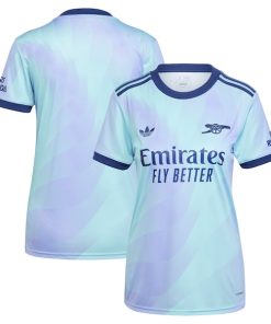 Arsenal adidas Originals Women's 2024/25 Third Replica Jersey - Aqua