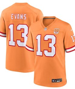 Alternative view of Mike Evans  Tampa Bay Buccaneers Nike 50th Season Game Jersey - Creamsicle/Red
