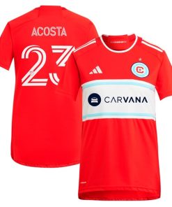 Kellyn Acosta Chicago Fire adidas Women's 2024 Return To Red Replica Player Jersey - Red
