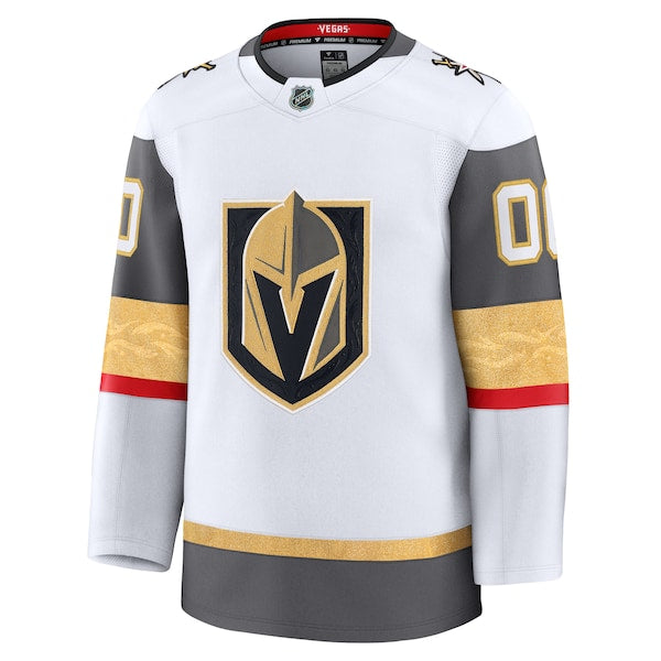 Vegas Golden Knights Away Premium Custom Jersey - White/Gold/Gray - Image 3